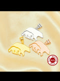 Mama and baby bear keepsake necklace