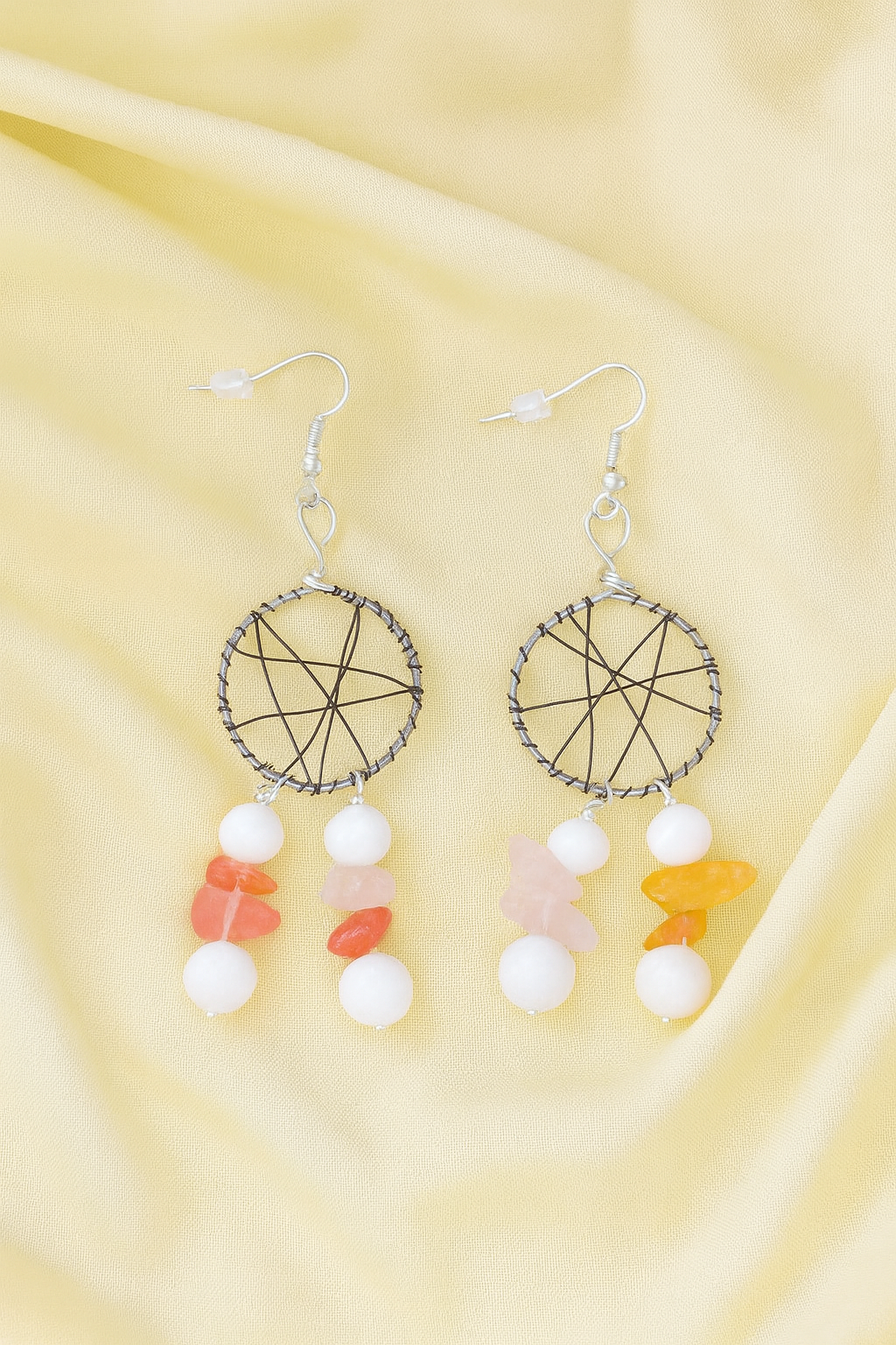 Dreamcatcher dangle earrings