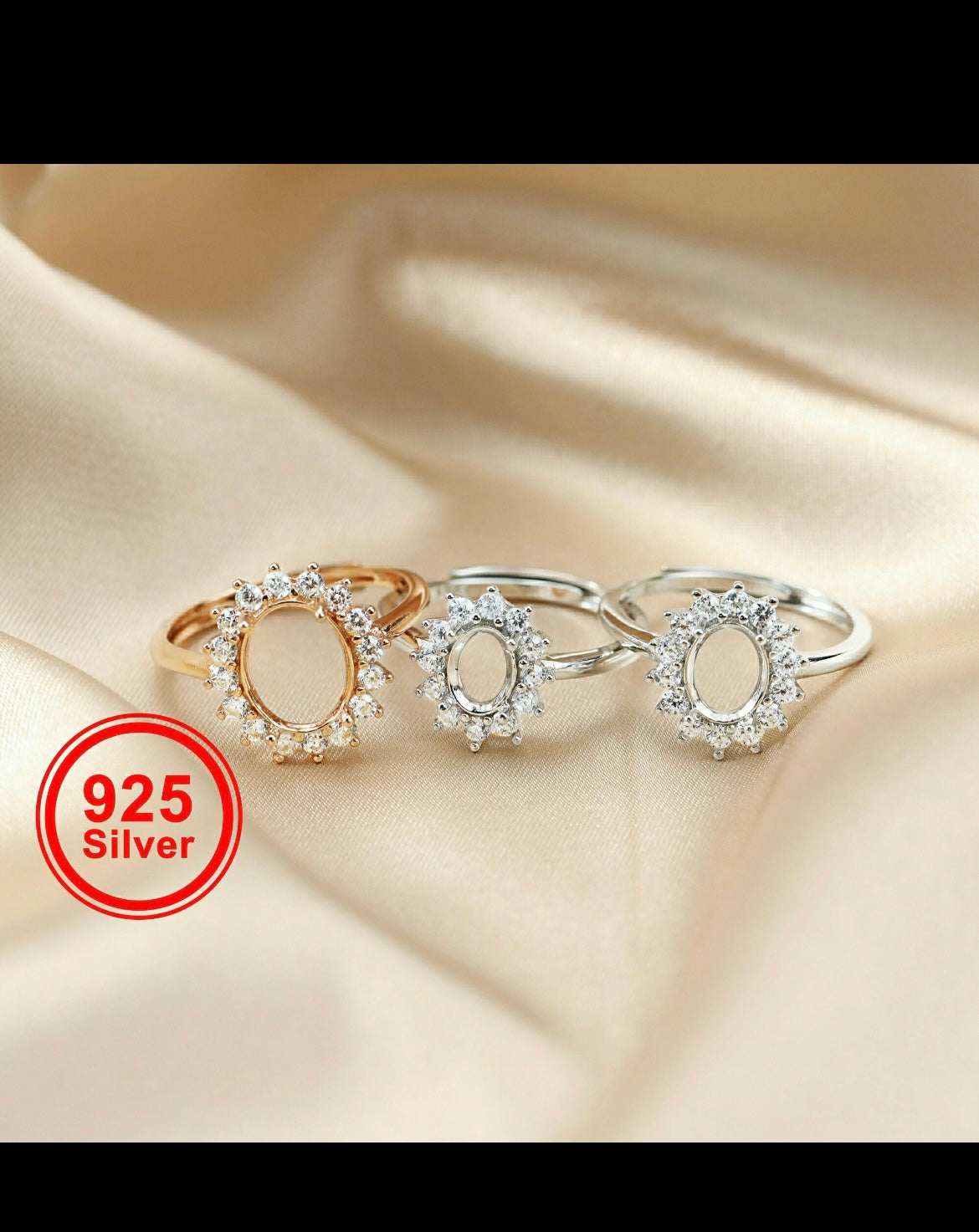Oval diamond ring