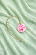 Color swirled breastmilk pendant