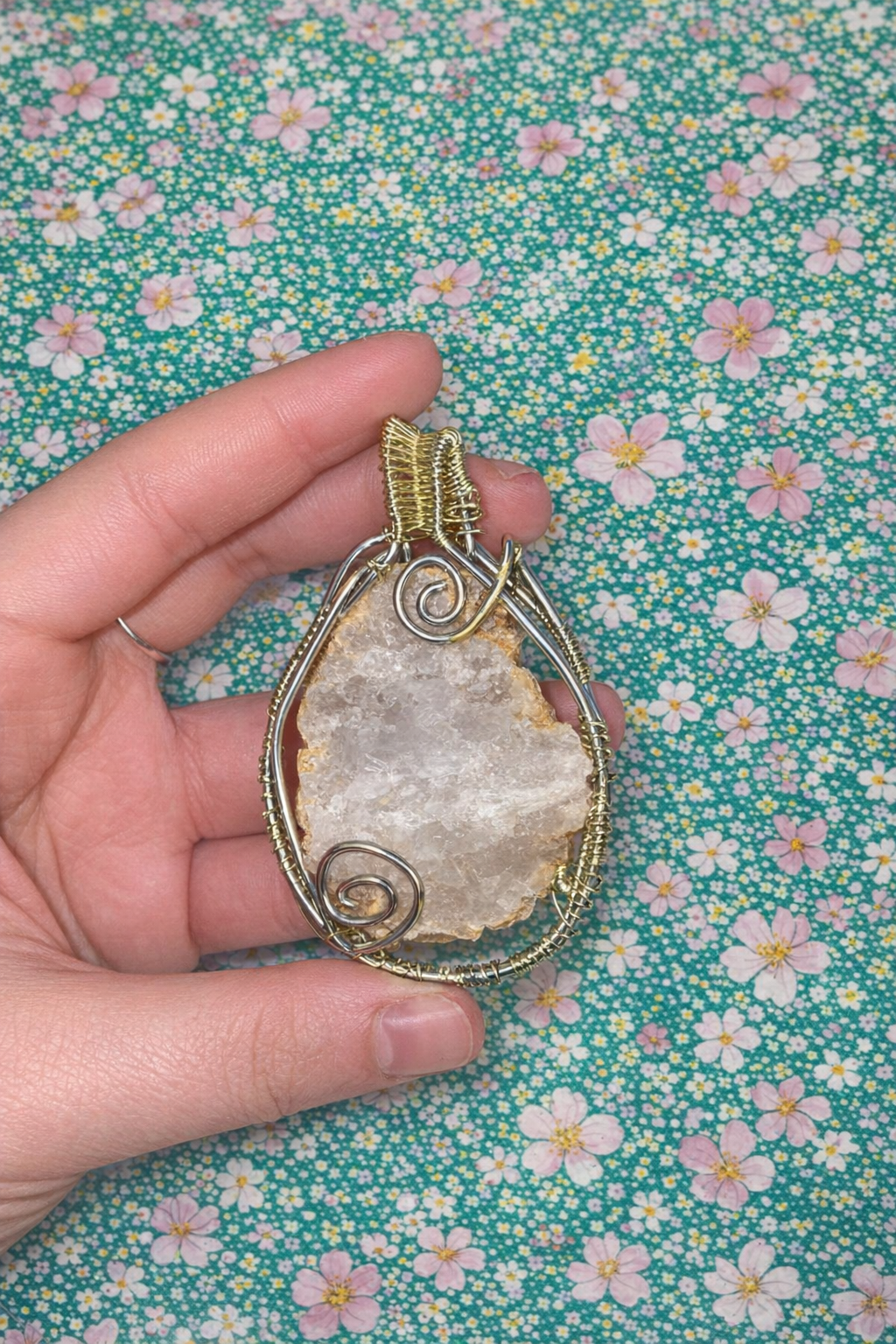 quartz pendant
