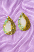 Lemon cream earrings