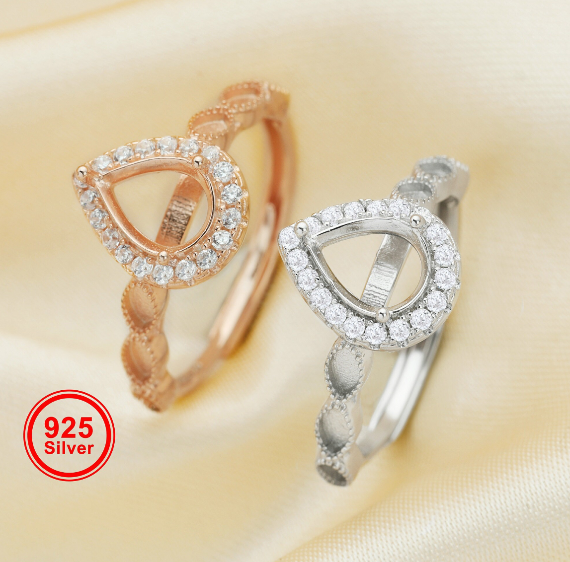 Diamond pear shape
