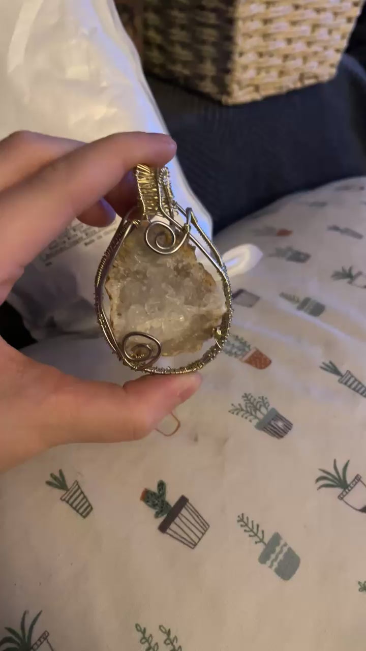 quartz pendant