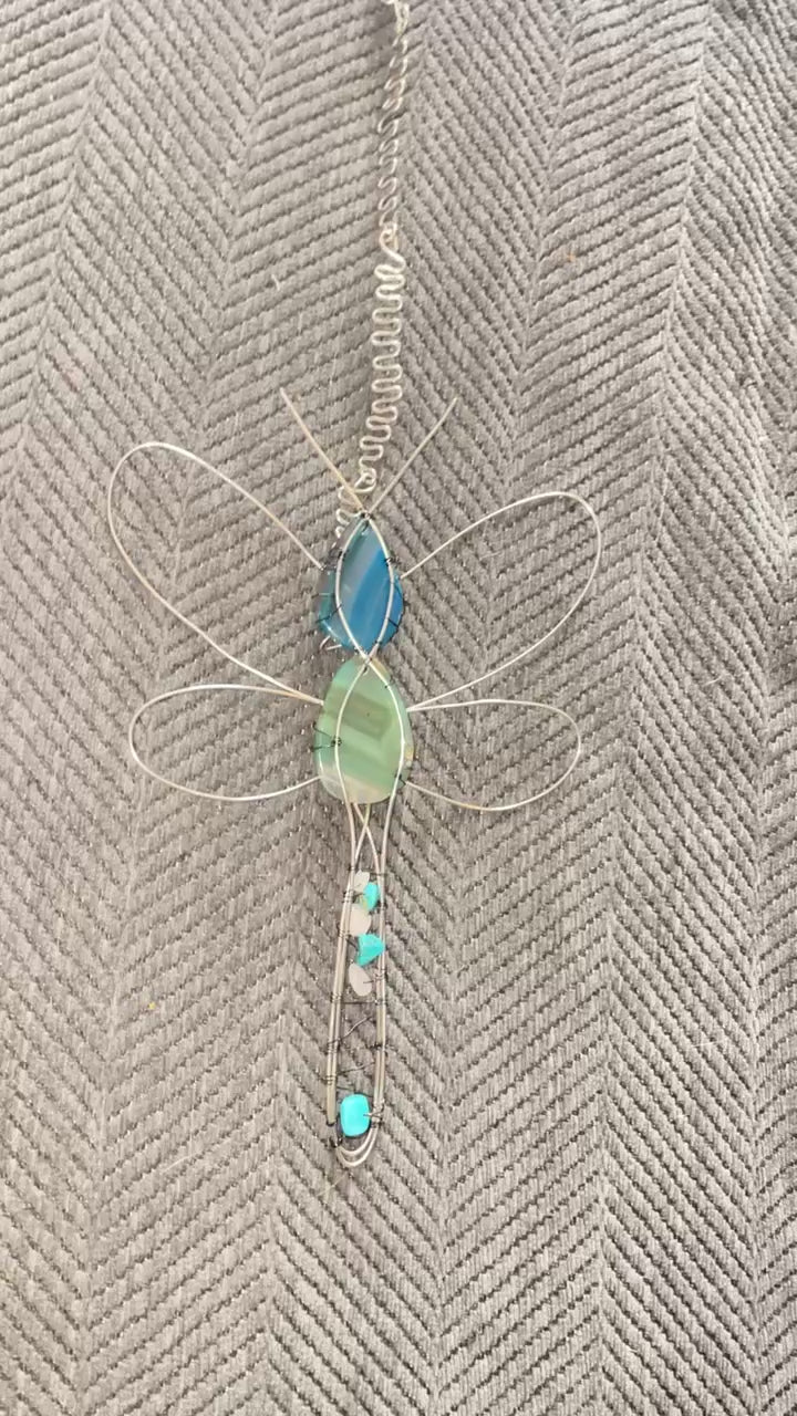 Hanging dragonfly